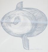 Aldemir Martins (Brazilian, 1922-2006), woodcut, 'Sun fish', signed and dated 1960, 534/1000, 46 x