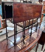 A mahogany spider leg table, width 71cm, depth 27cm, height 71cm *Please note the sale commences