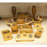 A group of Mauchlineware