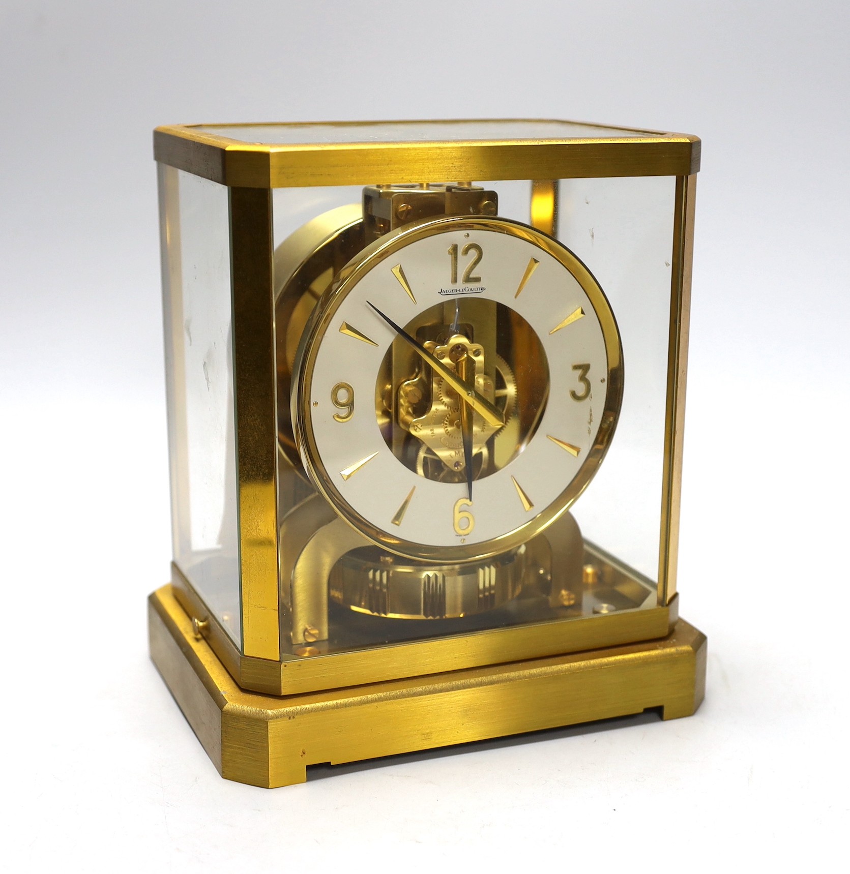 A Jaeger le Coultre ‘Atmos’ four glass clock, 23cm high, 21cm wide