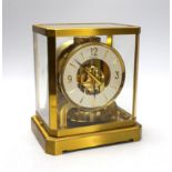 A Jaeger le Coultre ‘Atmos’ four glass clock, 23cm high, 21cm wide