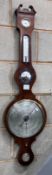 An early 19th century strung mahogany wheel barometer, 109cm *Please note the sale commences at