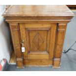 An 18th century Italian pine pier cabinet, width 71cm, depth 36cm, height 79cm *Please note the sale