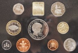 A collection of Royal Mint UK proof or BUNC commemorative coins etc.