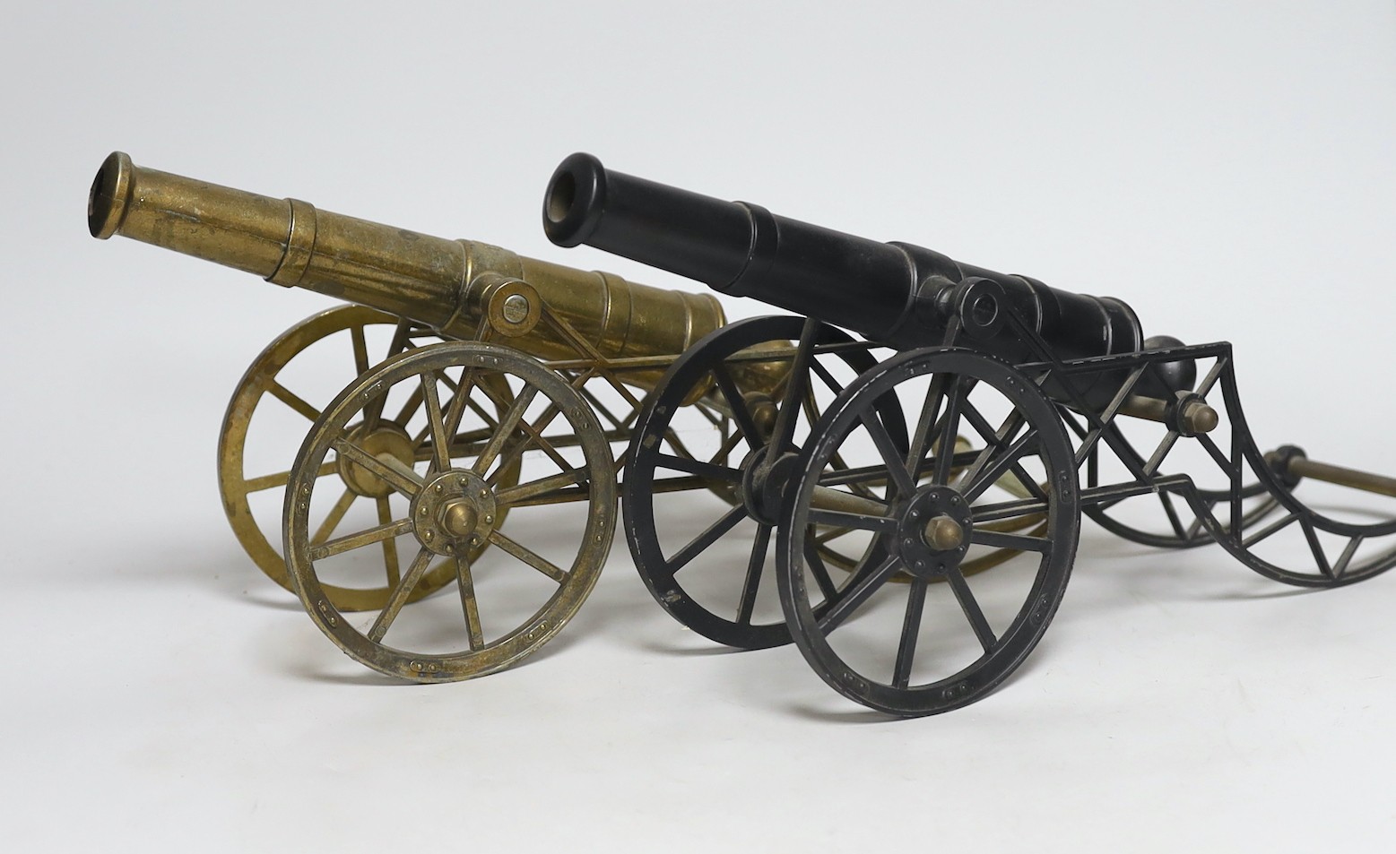 Two models of cannons, stamped G.A.A.D., 40cm long - Image 2 of 2