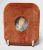 British School, mid 18th century, portrait miniature on ivory, Portrait of Sir Richard Sutton, 1st