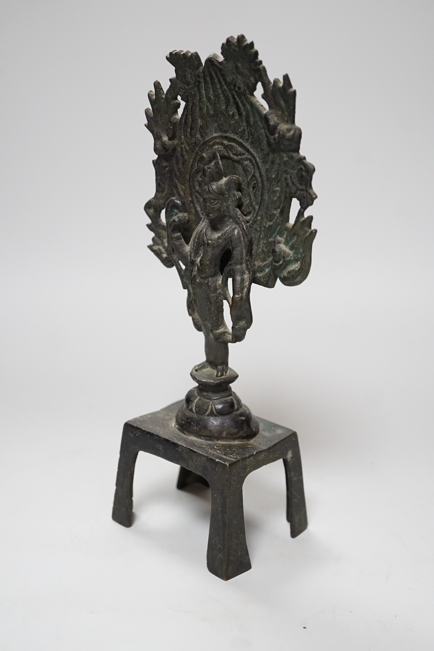 A Chinese Tang style bronze figure of a Bodhisattva, 26cm - Image 2 of 2