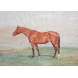 D M & E M Alderson, pair of watercolours, Portraits of racehorses c.1943/48 raced at Calcutta,
