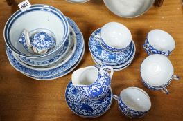 A group of 19th/20th century Japanese blue and white porcelain