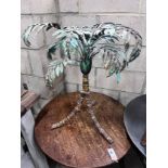 A painted wrought iron palm tree underframe, height 66cm *Please note the sale commences at 9am.