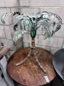 A painted wrought iron palm tree underframe, height 66cm *Please note the sale commences at 9am.