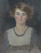 1920's English School, pastel, Portrait of a lady, dated 1922, 72 x 49cm