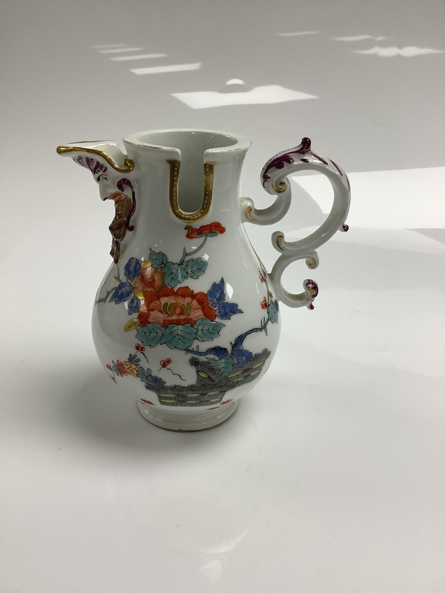 A Meissen Kakiemon jug, c.1740, 12.5cm high