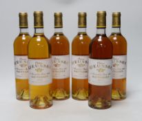 Six bottles of Chateau Rieussec 1er Grand Cru Sauternes, 2004