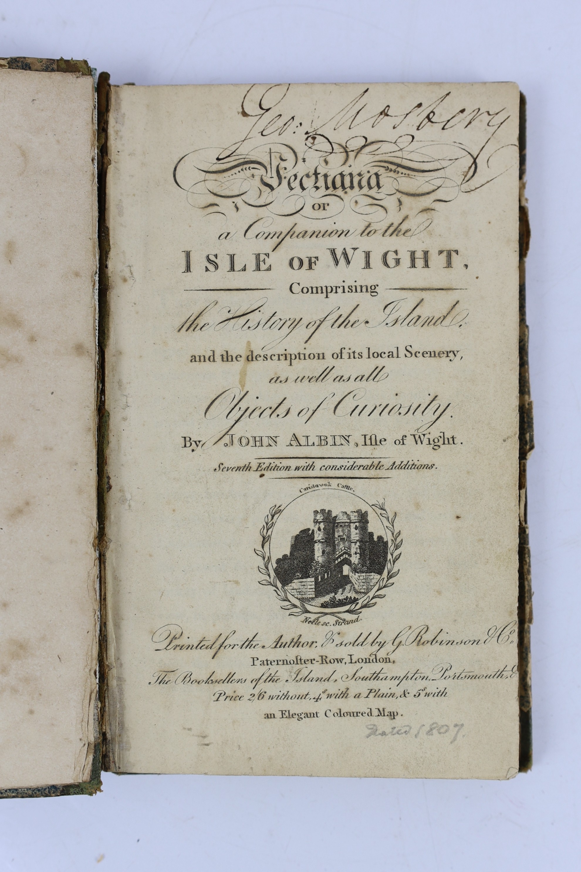 ° ° ISLE OF WIGHT: Bullar, John - A Historical and Picturesque Guide to the Isle of Wight. 5th - Image 5 of 7