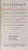 ° ° Johnson, Samuel - A Dictionary of the English Language ... To which are prefixed, a History of