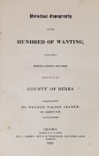 ° ° BERKS: Clarke, Williams Nelson - Parochial Topography of the Hundred of Wanting, with other