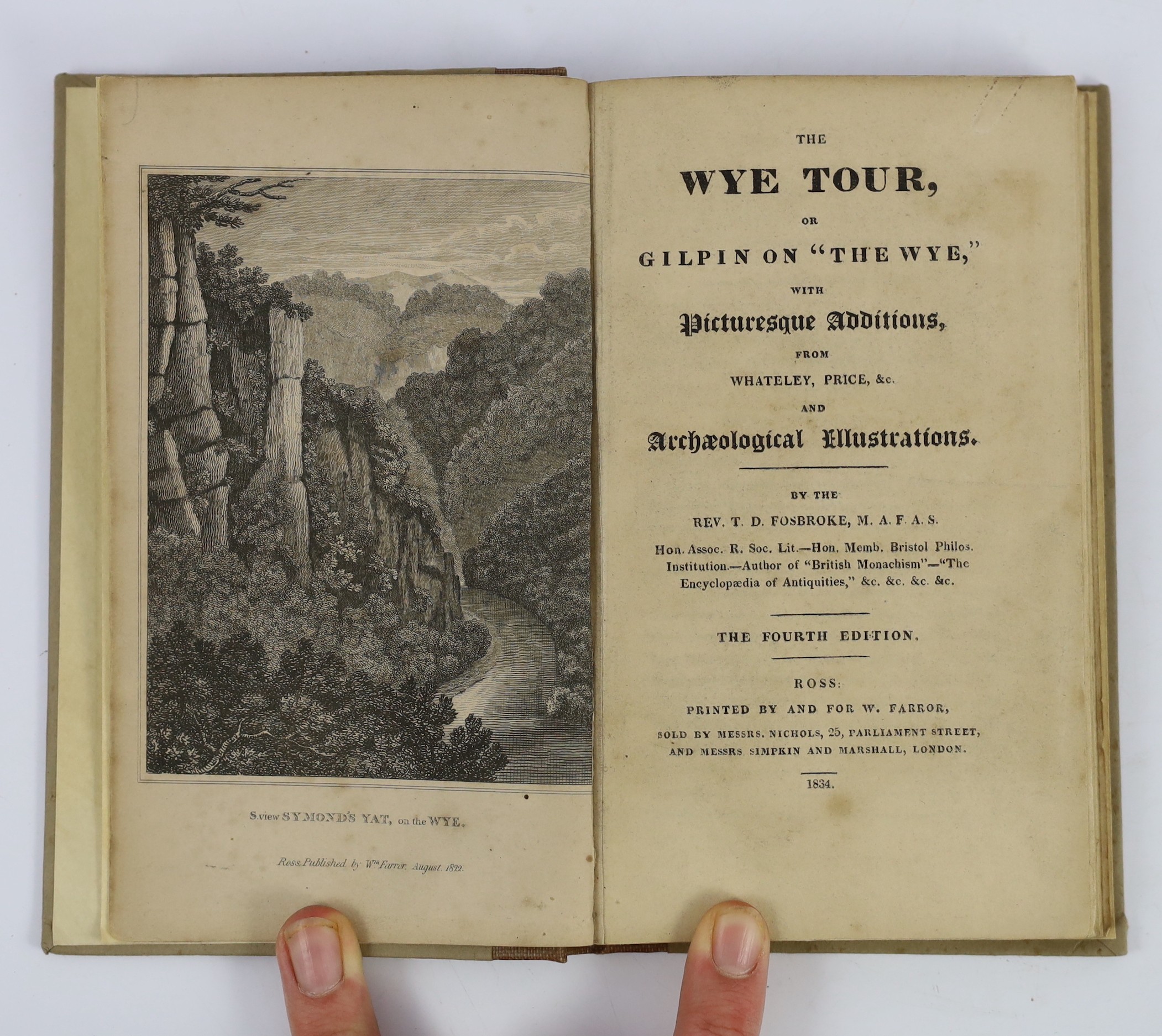 ° ° HEREFORDS: Fosbroke, Rev. Thomas Dudley - Companion to the Wye Tour. Ariconensia: or - Image 4 of 6