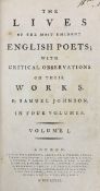 ° ° Johnson, Samuel - The Lives of the Most Eminent English Poets....First Edition, 4 vols. portrait
