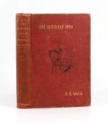 ° ° Wells, H.G - The Invisible Man, 1st edition in book form, 8vo, half title, title printed red and