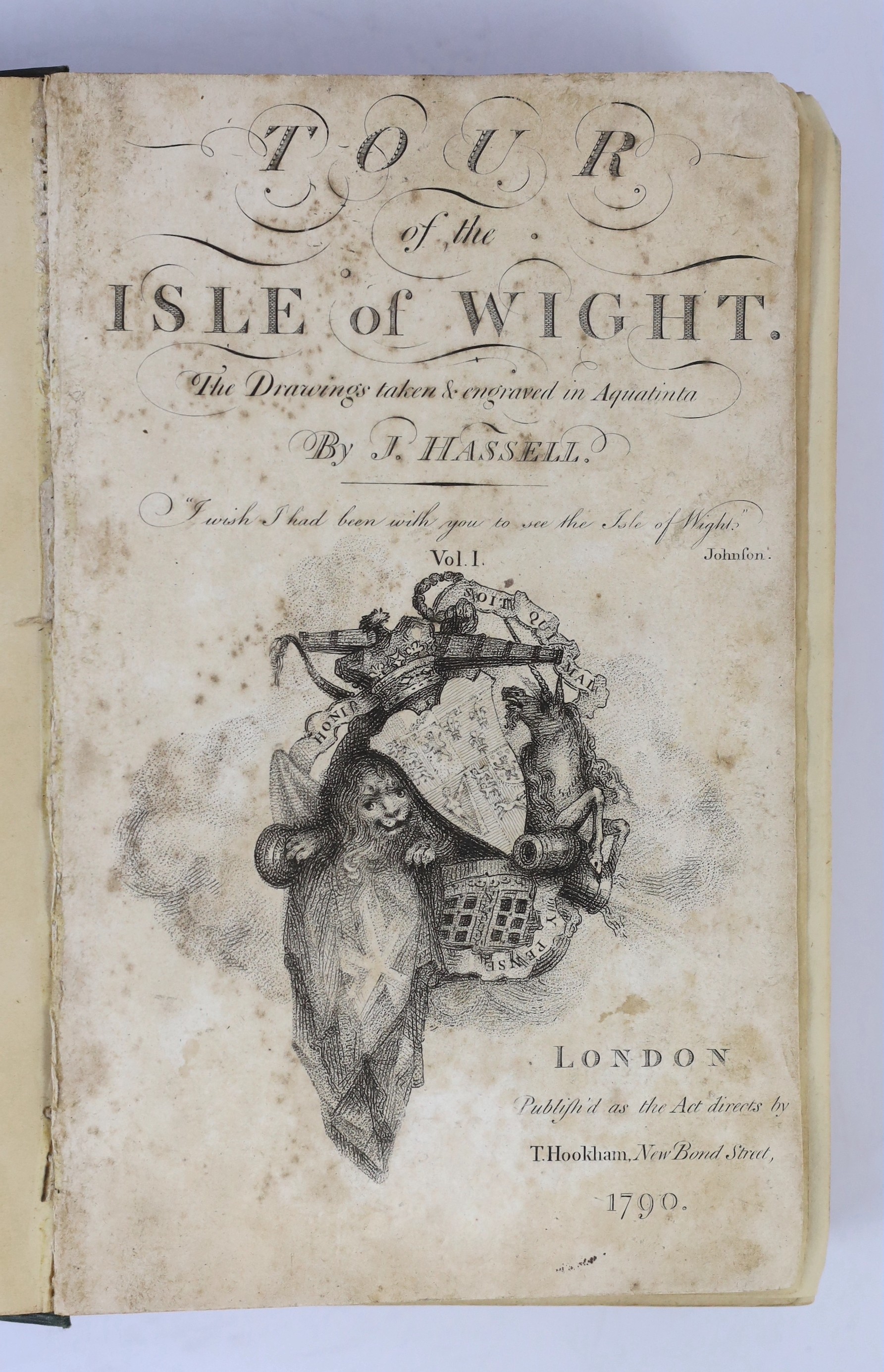° ° ISLE OF WIGHT: (Hookham, T.) Tour of the Isle of Wight. The drawings taken and engraved by J. - Image 2 of 6