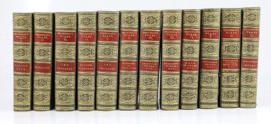 ° ° Thackeray, William Makepeace - The Works, of 12 vols. num. plates and other illus.; contemp.