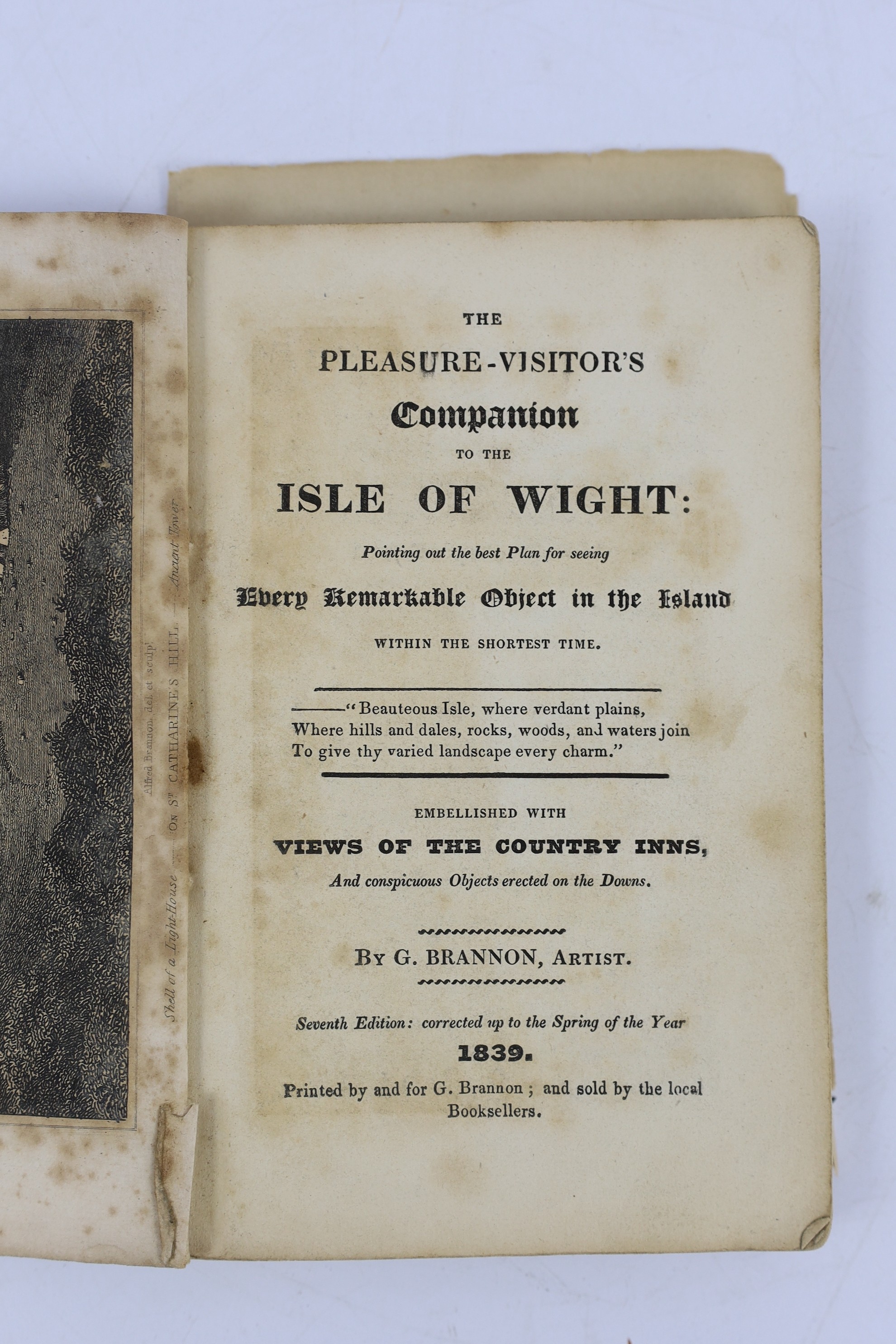 ° ° ISLE OF WIGHT: Bullar, John - A Historical and Picturesque Guide to the Isle of Wight. 5th - Image 2 of 7