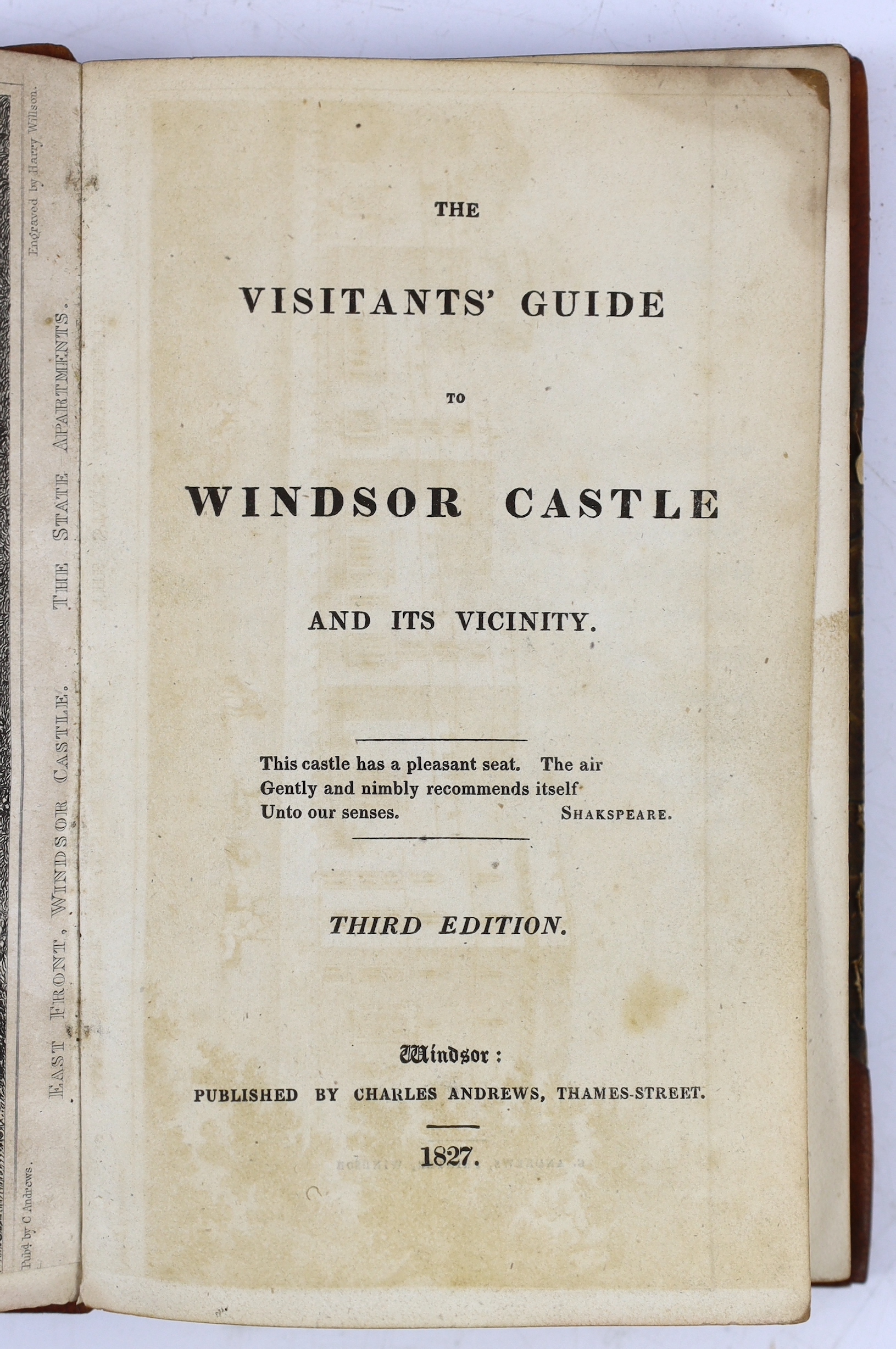 ° ° BERKS: The Visitant's Guide to Windsor Castle and its Vicinity. 3rd edition, (enlarged). - Image 2 of 6