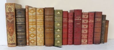 ° ° Morocco bindings - 11 vols, later 19th / earlier 20th century; together with Walls, Ernest - The