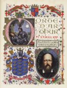 ° ° Tennyson, Alfred - Morte D'Arthur: a poem ... title and 22 illuminated leaves (in gold and