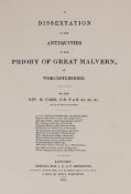 ° ° WORCS: Card, Rev. Henry - A Dissertation of the Antiquities of the Priory of Great Malvern ...