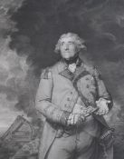 Richard Earlom after Sir Joshua Reynolds, stipple engraving, 'General Eliott, Baron Heathfield of
