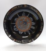 A Jonathan Chiswell Jones charger/bowl, with Kipling quotation, No.4618, 42cm