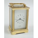 A St James carriage timepiece, 12cm high