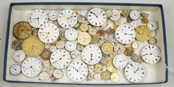 A group of assorted wrist wand pocket watch movements.