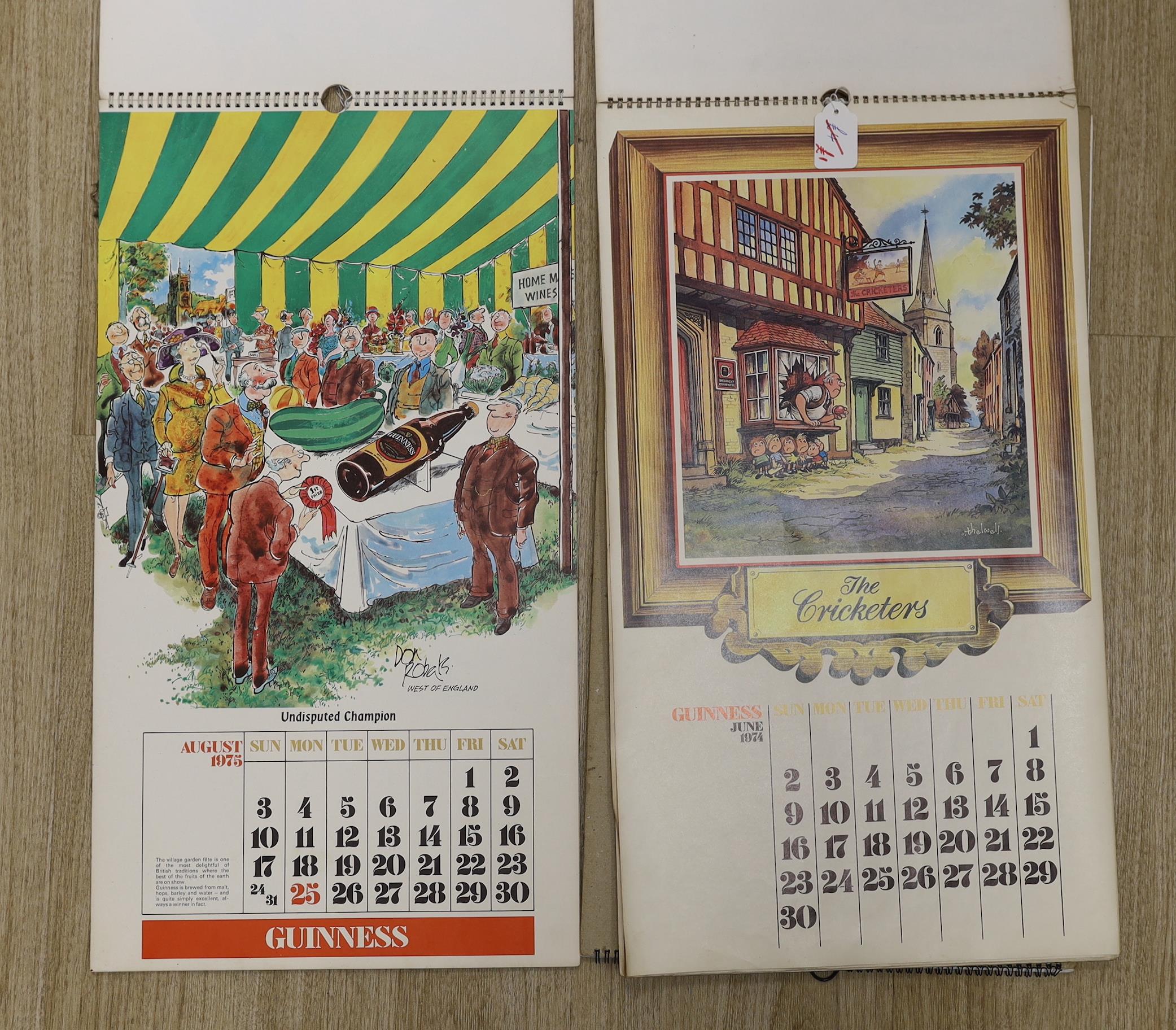 Three Guinness calendars from the 1970’s - Image 2 of 2