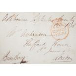 Great Britain postal history in 9 albums from pre-stamp covers, 1840 1d Mulready, October 1840 1d