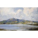 William Kenneth McCaughan (20th C. Irish), oil on board, 'Scrabo Tower, County Down', signed, 21 x