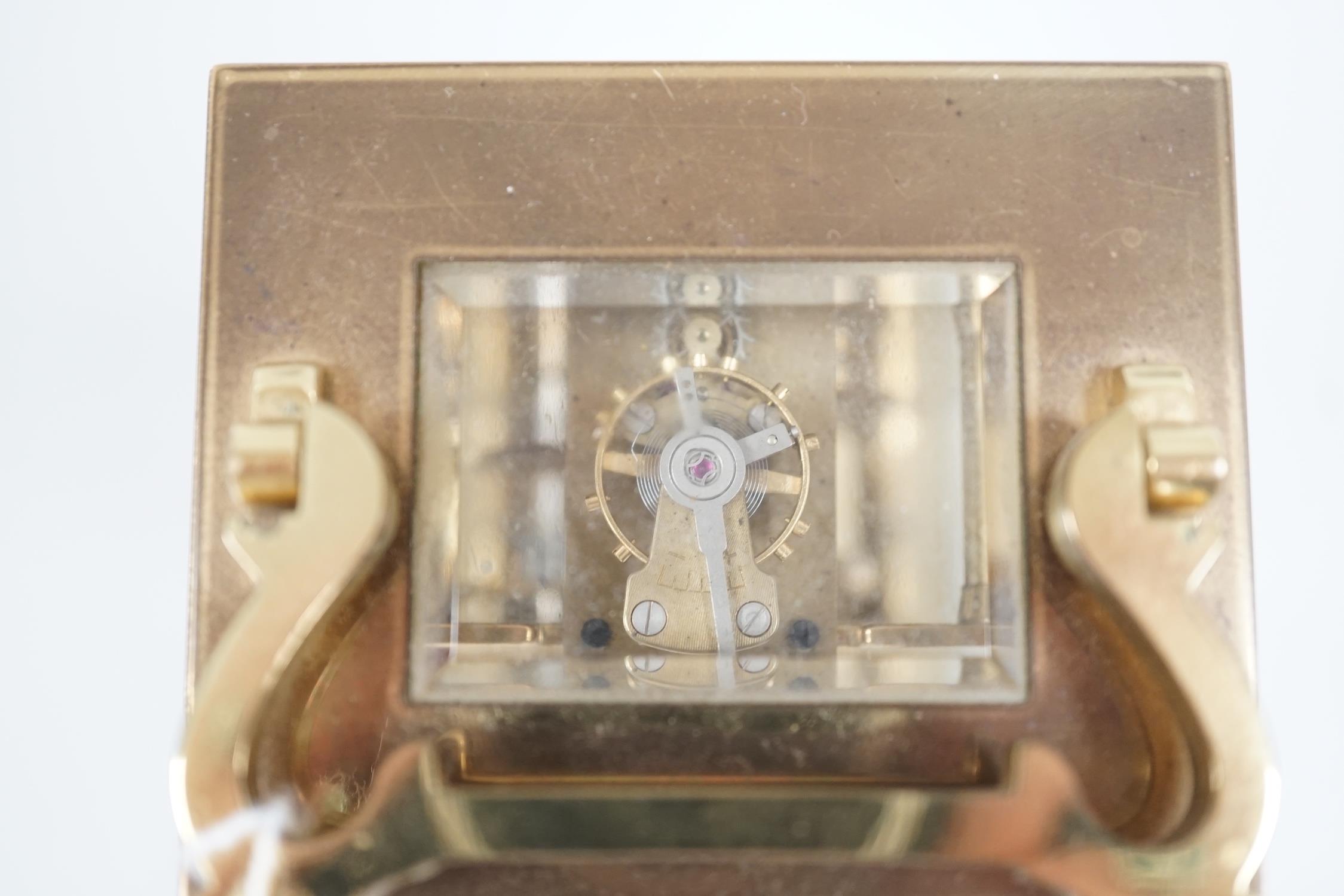 A St James carriage timepiece, 12cm high - Image 4 of 4