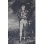 George Clint after John Hoppner R.A., mezzotint, 'Sir Samuel Hood KB..', published by Reynolds 1808,