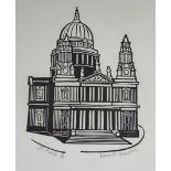 Edward Bawden (1903-1989), woodcut, 'St. Pauls', signed in pencil and numbered 15/25, sheet 46 x