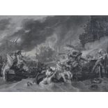 William Woollett after Benjamin West, engraving, 'The Battle at La Hogue', published by West,