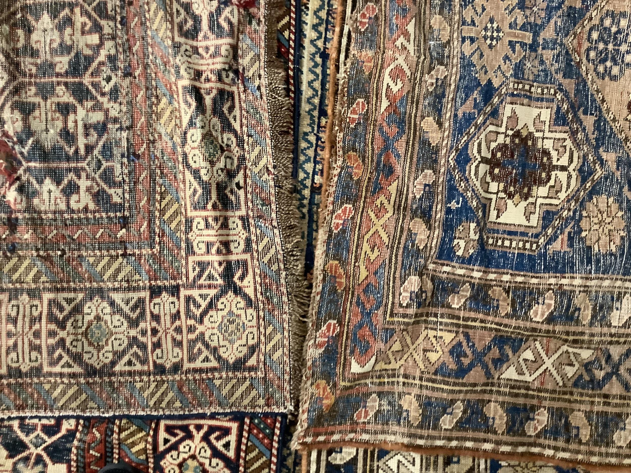 An antique Konaghend rug, 150 x 109cm, and a Shirvan rug, 156 x 114cm - Image 2 of 2