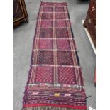 A Kilim flatweave runner, 284 x 77cm