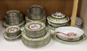 A 1960’s Chinese enamelled porcelain dinner service