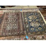 An antique Konaghend rug, 150 x 109cm, and a Shirvan rug, 156 x 114cm