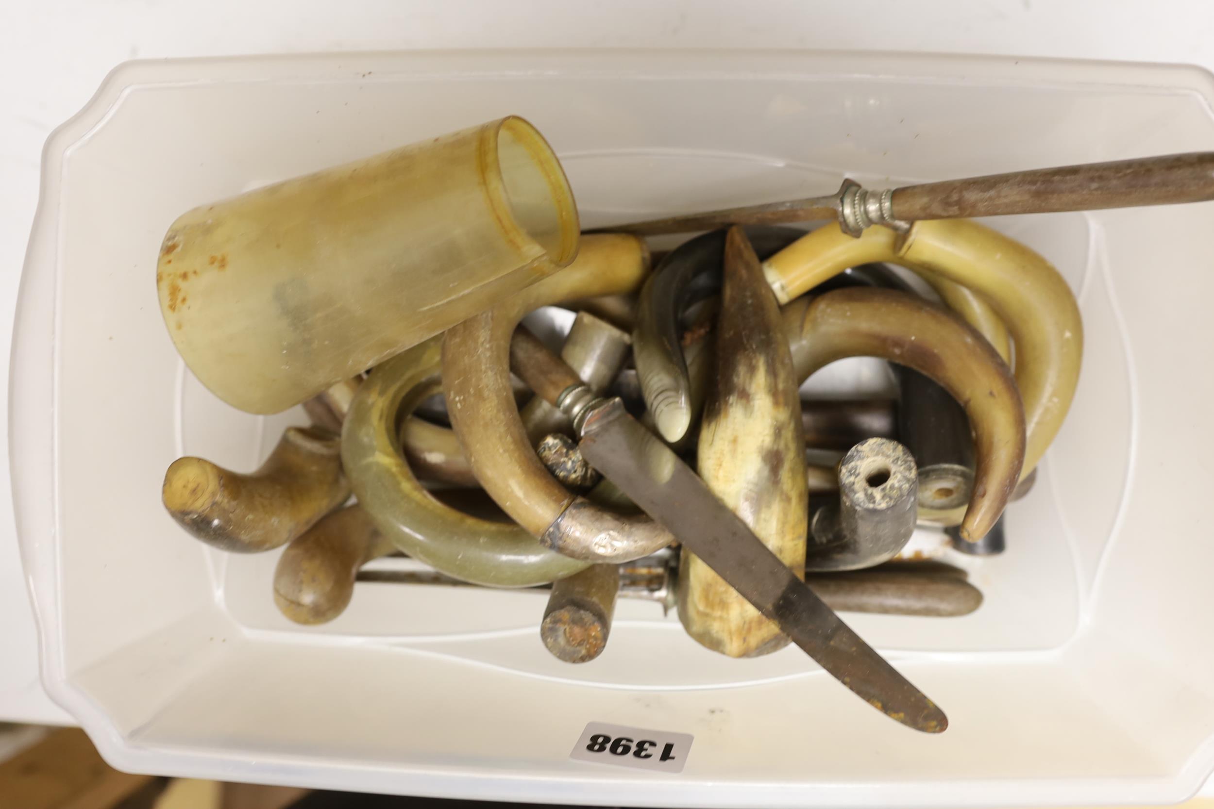 A group of horn handles etc. - Image 2 of 2