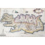 Gerard Mercator, coloured engraving, Map of Islandia (Iceland), 27.5 x 43cm
