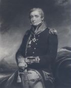 George H. Phillips after William Owen R.A., proof mezzotint, 'Captain Sir Christopher Cole R.N.',