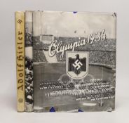 ° ° Berlin Olympics 1936, 2 vols and Adolf Hitler cigarette card book (3)